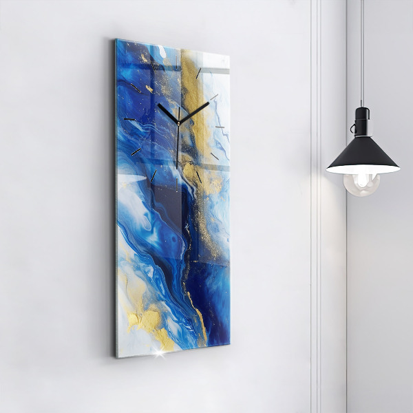 Téglalap alakú üvegóra Kék márvány