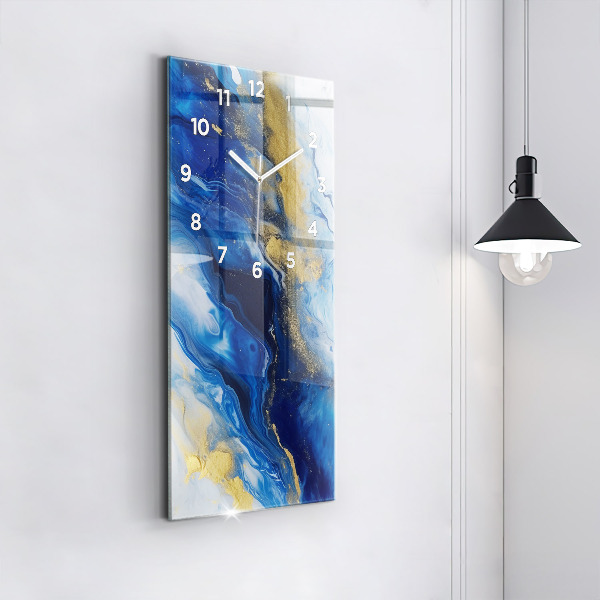 Téglalap alakú üvegóra Kék márvány