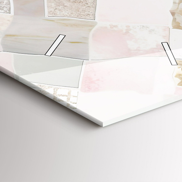 Téglalap alakú üvegóra Színes csempe