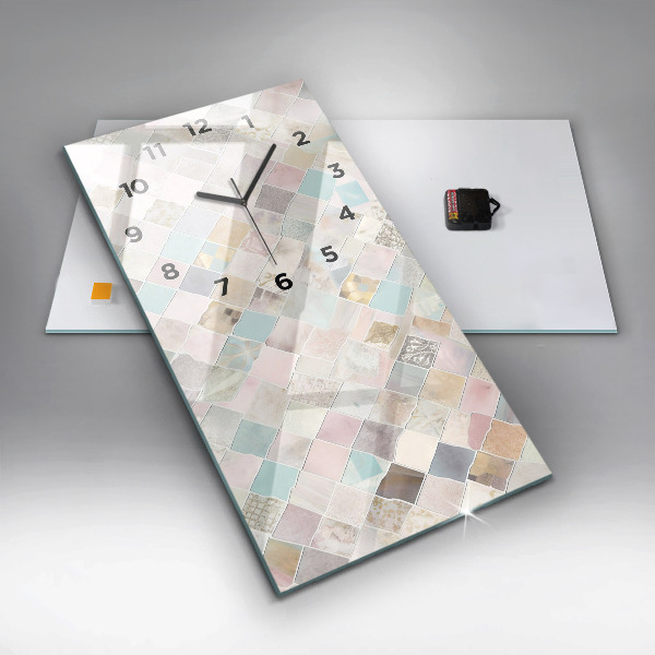 Téglalap alakú üvegóra Színes csempe