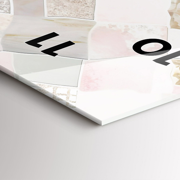 Téglalap alakú üvegóra Színes csempe