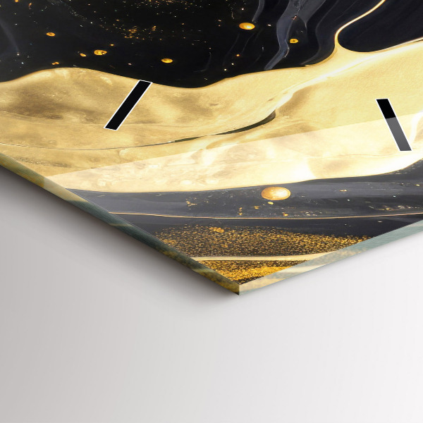 Téglalap alakú üvegóra Arany márvány