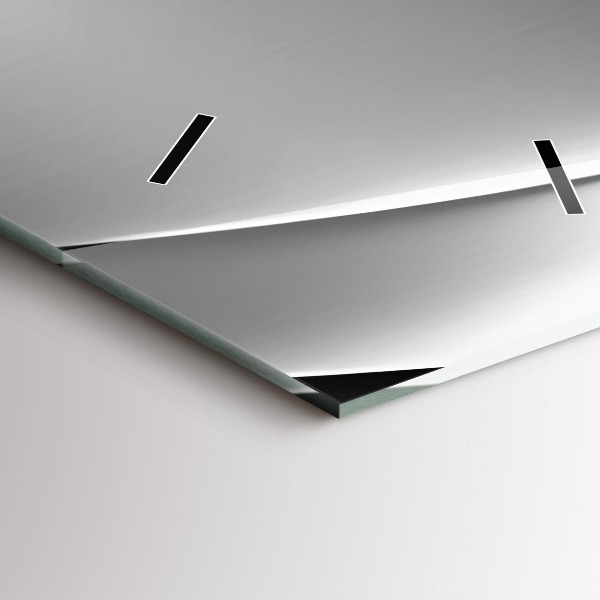 Téglalap alakú üvegóra Ezüst absztrakció