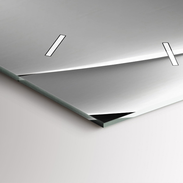 Téglalap alakú üvegóra Ezüst absztrakció