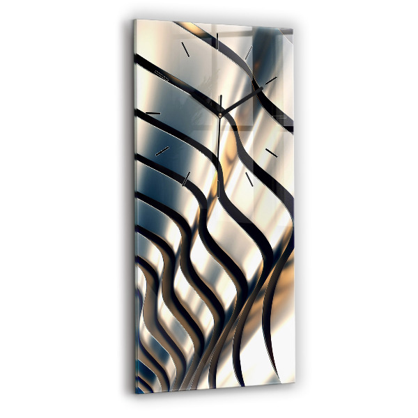 Téglalap alakú üvegóra Ezüst mintás