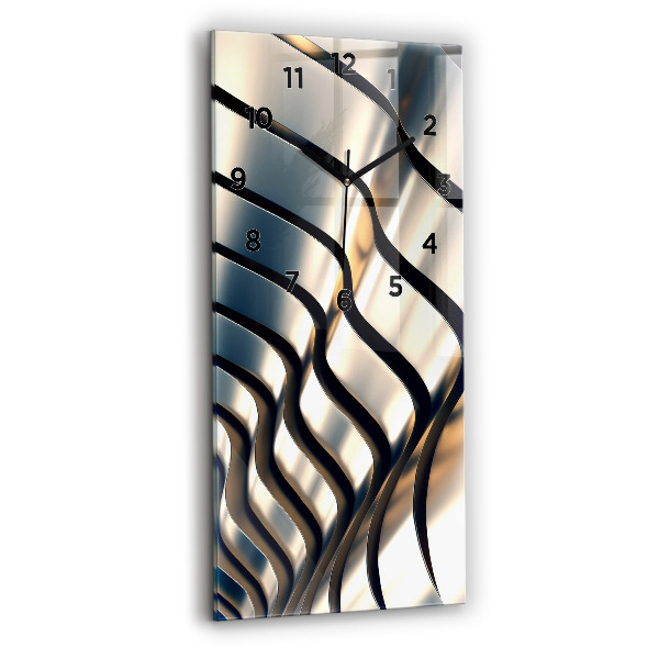 Téglalap alakú üvegóra Ezüst mintás