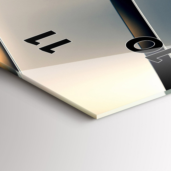 Téglalap alakú üvegóra Ezüst mintás