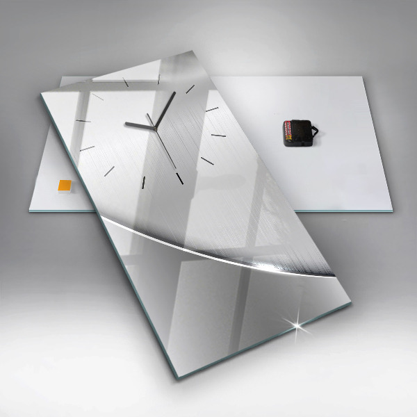 Téglalap alakú üvegóra Ezüst mintás