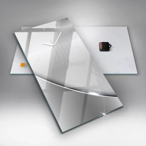 Téglalap alakú üvegóra Ezüst mintás