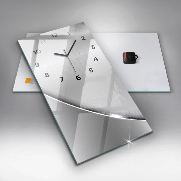 Téglalap alakú üvegóra Ezüst mintás