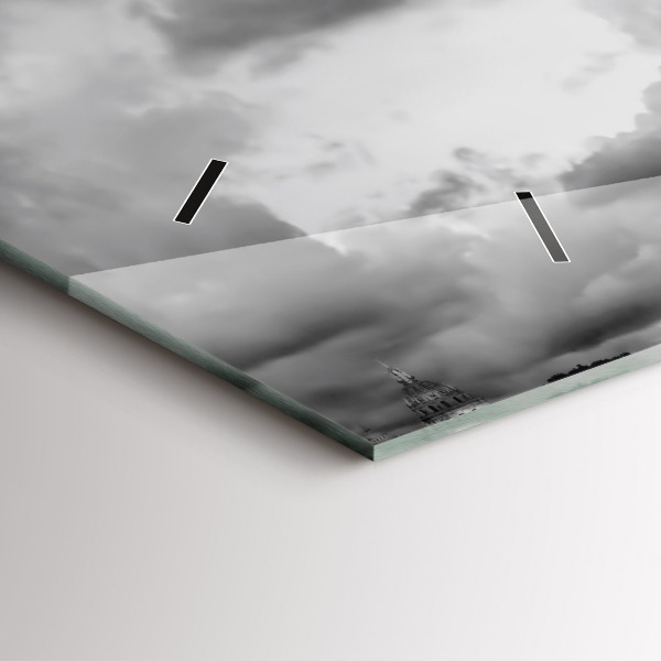 Vízszintes üvegóra Párizsi Effel-torony