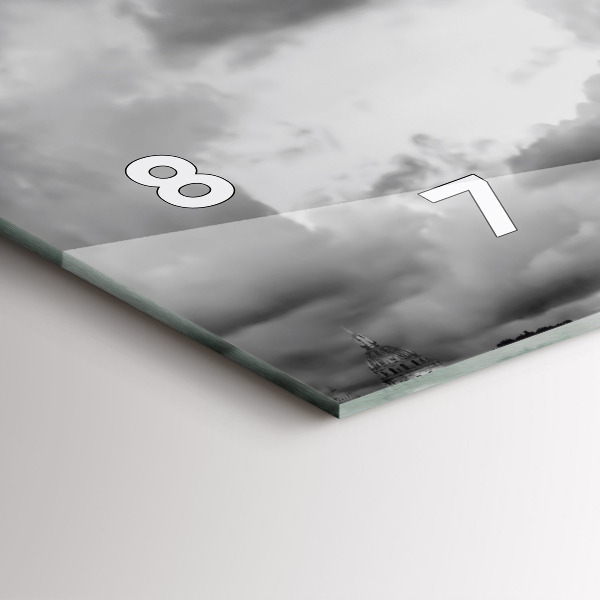 Vízszintes üvegóra Párizsi Effel-torony