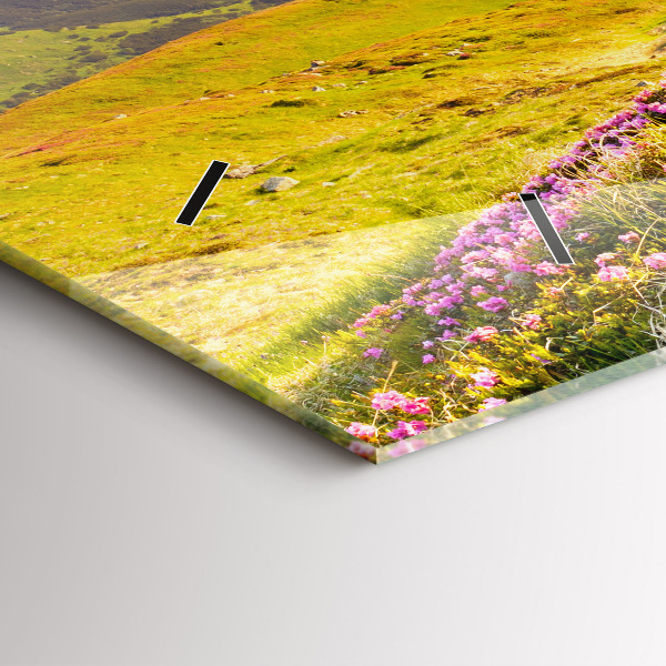 Vízszintes üvegóra Hegyi táj