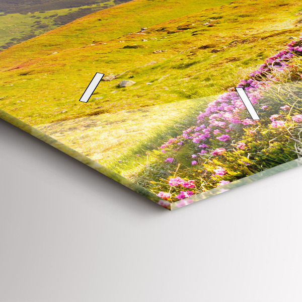 Vízszintes üvegóra Hegyi táj