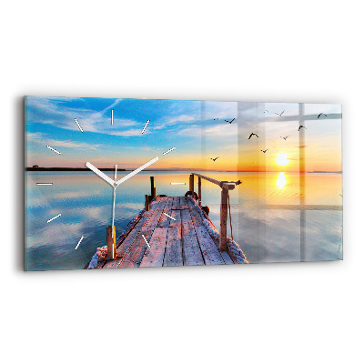 Vízszintes üvegóra Tó mólója