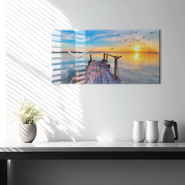 Vízszintes üvegóra Tó mólója