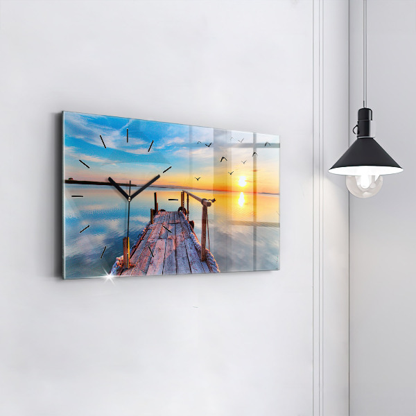 Vízszintes üvegóra Tó mólója