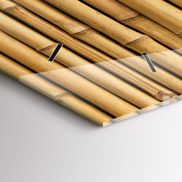 Vízszintes üvegóra Bambusz rudak