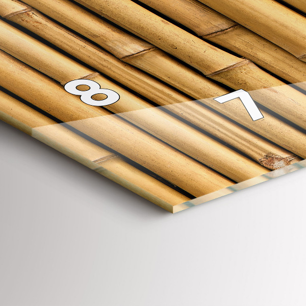 Vízszintes üvegóra Bambusz rudak