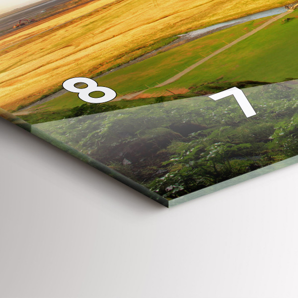 Vízszintes üvegóra Vízesés Izlandon