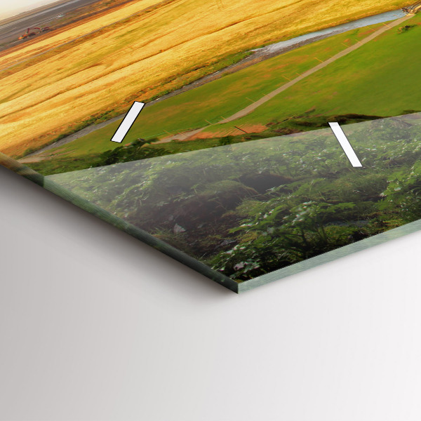 Vízszintes üvegóra Vízesés Izlandon