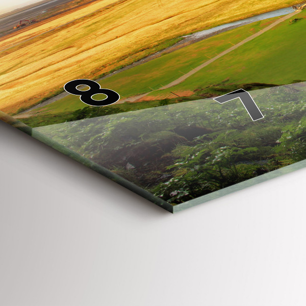 Vízszintes üvegóra Vízesés Izlandon