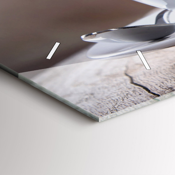 Vízszintes üvegóra Egy csésze kávét