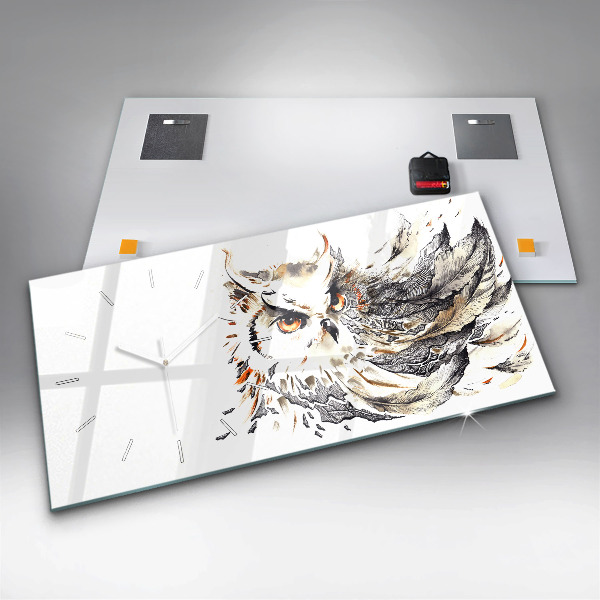 Vízszintes üvegóra Bagoly a bölcsesség szimbóluma