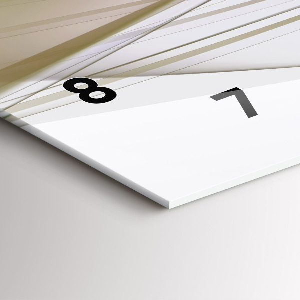 Vízszintes üvegóra Fényes absztrakció