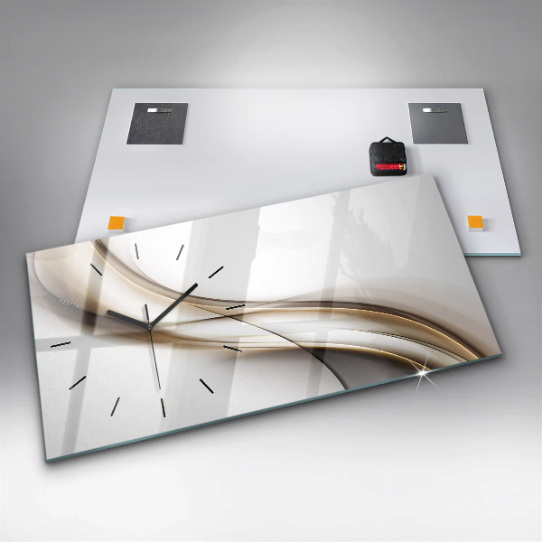 Vízszintes üvegóra Absztrakt vonalak