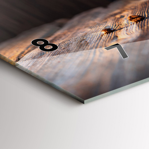 Vízszintes üvegóra Egy csésze kávét