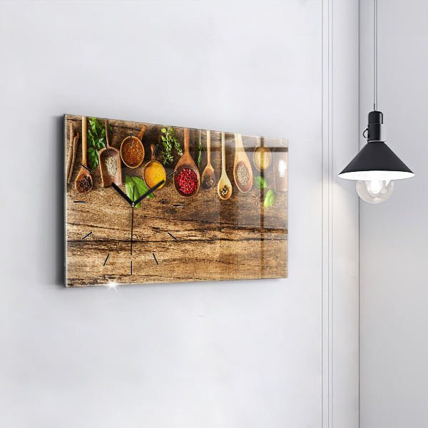 Vízszintes üvegóra Kanál fűszerek