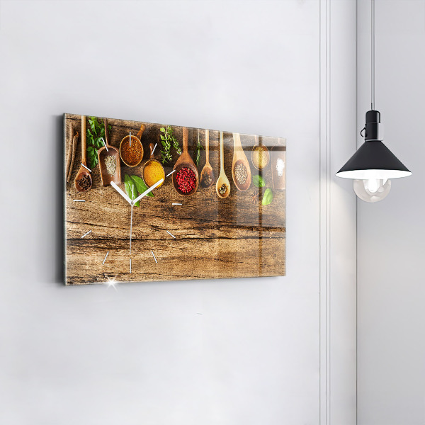 Vízszintes üvegóra Kanál fűszerek