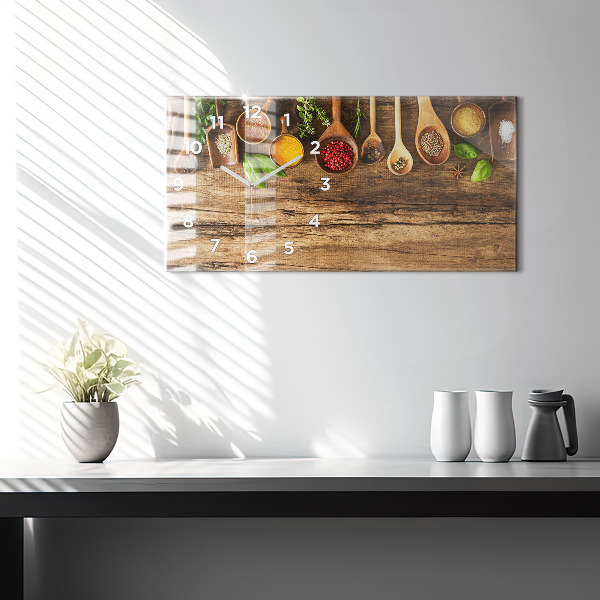 Vízszintes üvegóra Kanál fűszerek