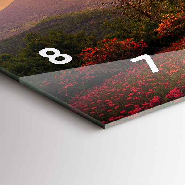 Vízszintes üvegóra Szerelem szív fa