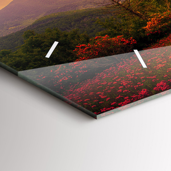 Vízszintes üvegóra Szerelem szív fa