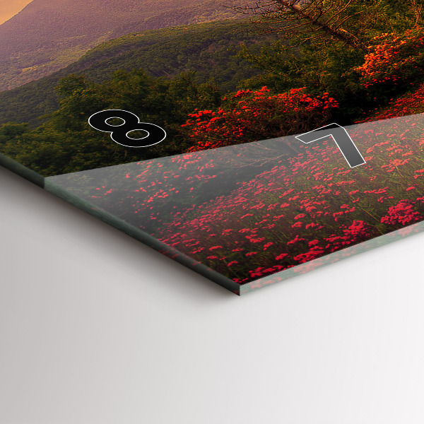 Vízszintes üvegóra Szerelem szív fa