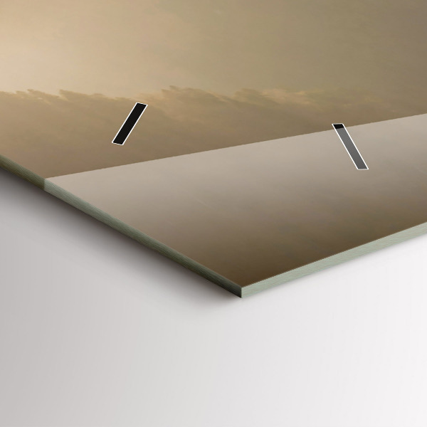 Vízszintes üvegóra Egy fa a hegyekben