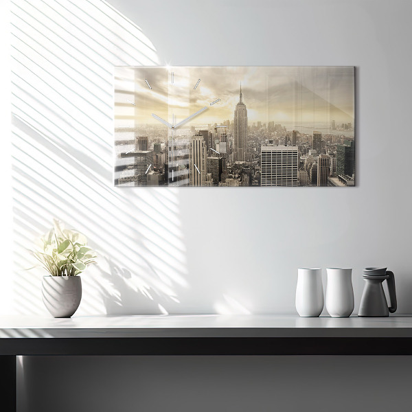 Vízszintes üvegóra New York Towers