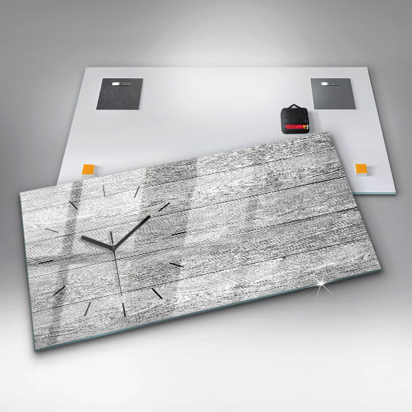 Vízszintes üvegóra Fa panelek