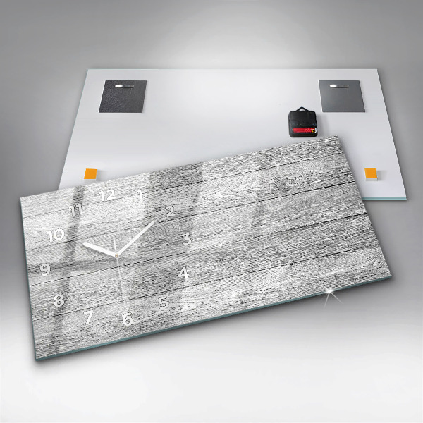 Vízszintes üvegóra Fa panelek