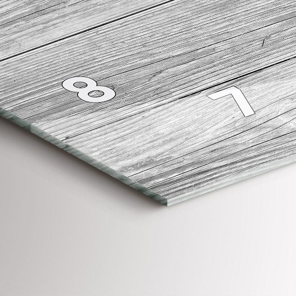 Vízszintes üvegóra Fa panelek