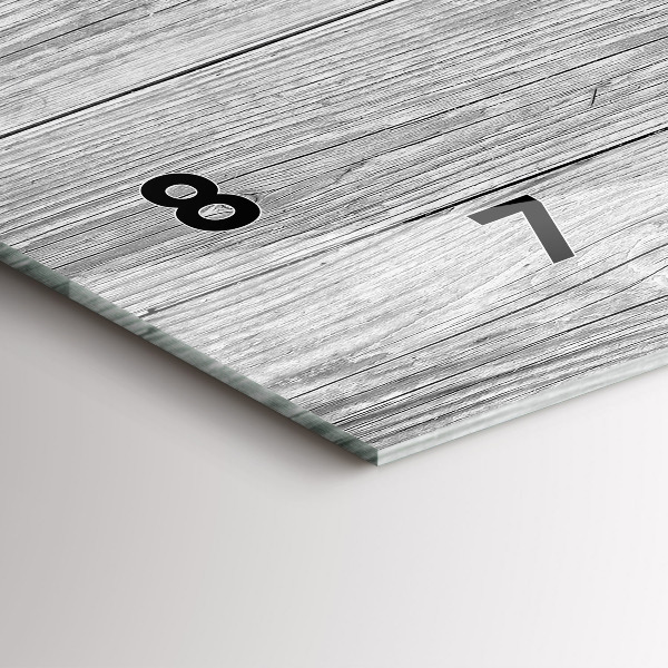 Vízszintes üvegóra Fa panelek