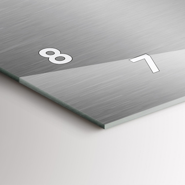 Vízszintes üvegóra Szürke fém absztrakció