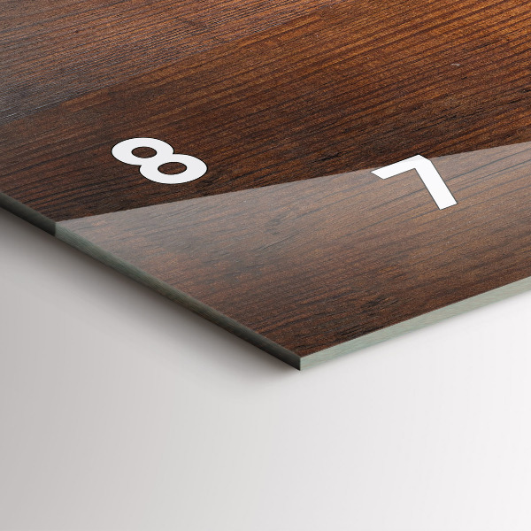 Vízszintes üvegóra Régi fa