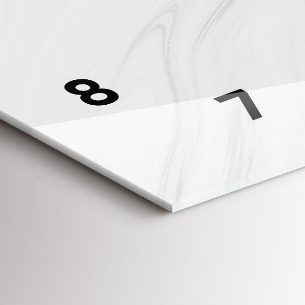 Vízszintes üvegóra Dekoratív márvány