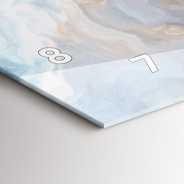 Vízszintes üvegóra Márvány minta