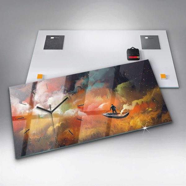 Vízszintes üvegóra Absztrakt festészet