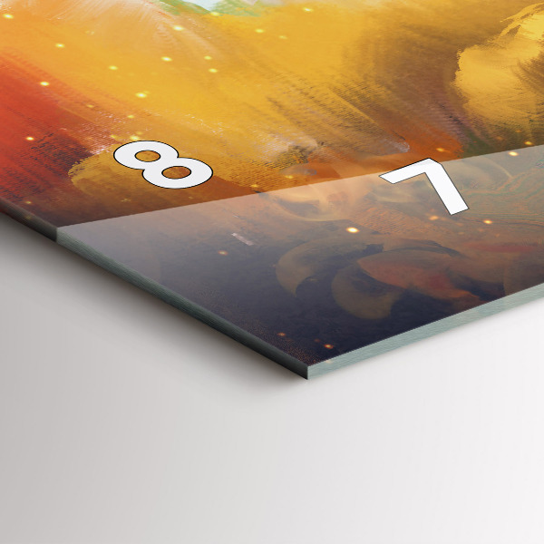 Vízszintes üvegóra Absztrakt festészet