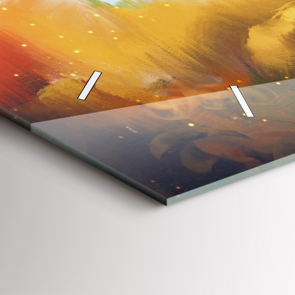 Vízszintes üvegóra Absztrakt festészet